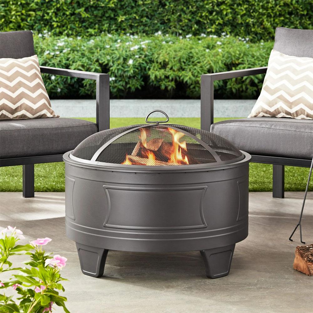 Better Homes and Gardens 26in Damon Deep Bowl Wood Burning Steel Fire Pit for $56 Shipped