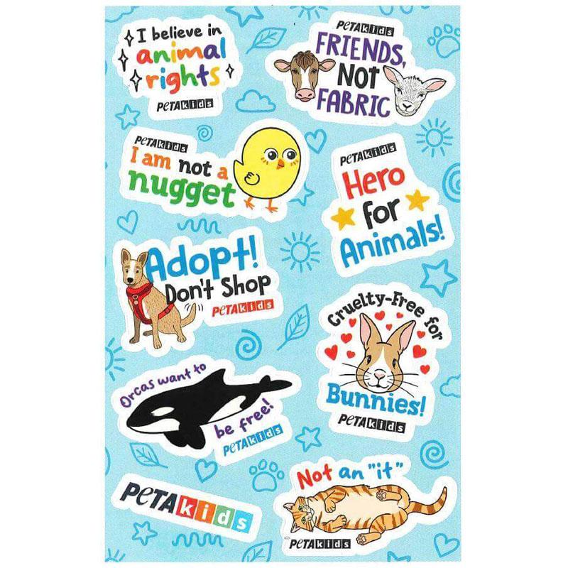 Free Peta Halloween Stickers and Tags