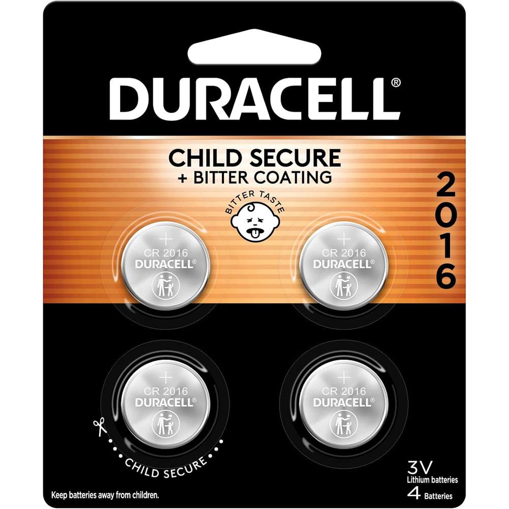 Duracell CR2016 3V Lithium Battery 4 Pack for $2.93