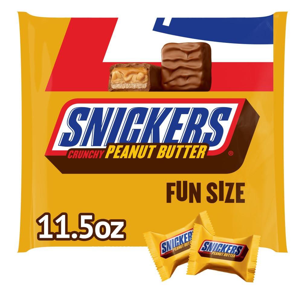 Snickers Crunchy Peanut Butter Chocolate Halloween Bars for $2.99