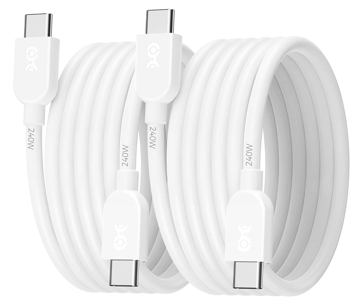 Cable Matters 240w 6ft USB-C Charging Cables 2 Pack for $6.99