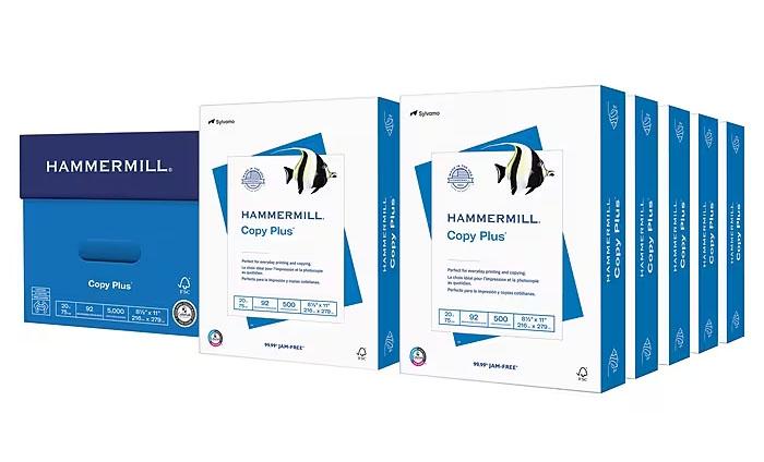 Hammermill Copy Plus Copy Paper 5000 Sheets for $38.99 Shipped