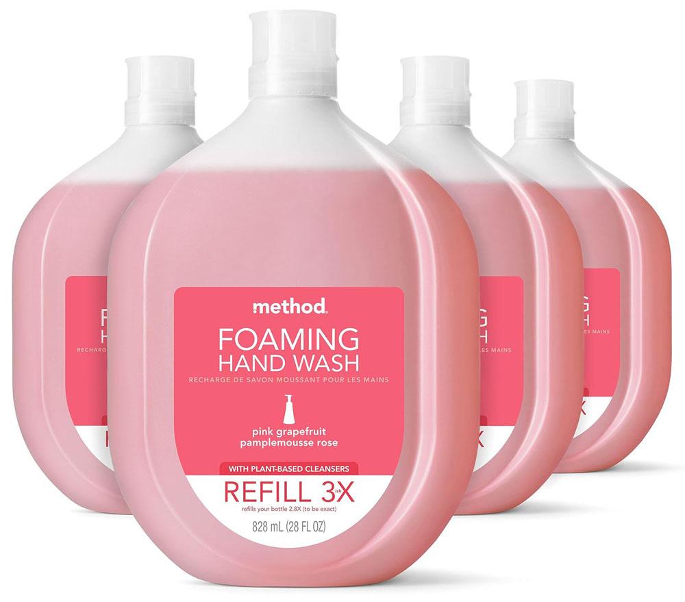 Method Pink Grapefruit Foaming Hand Soap Refill 4 Pack for $20.16