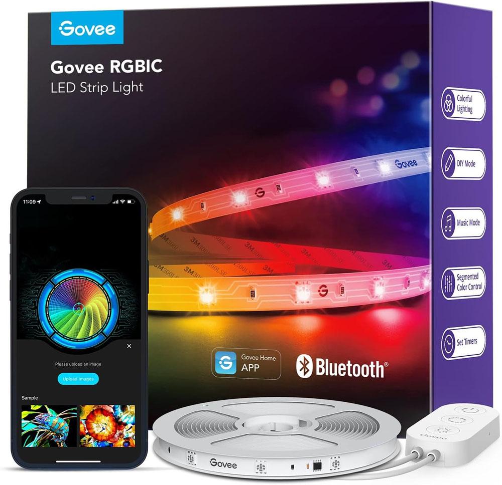 Govee RGBIC LED Strip Lights for $9.99