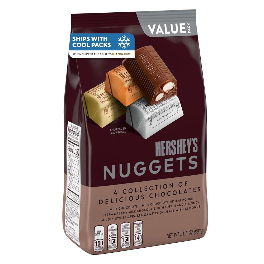 Hersheys Nuggets Assorted Chocolate, Halloween Candy Party Pack for $8.11