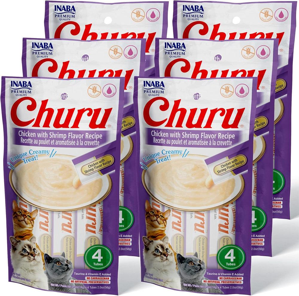 Inaba Churu Cat Treats 24 Tubes for $11.72