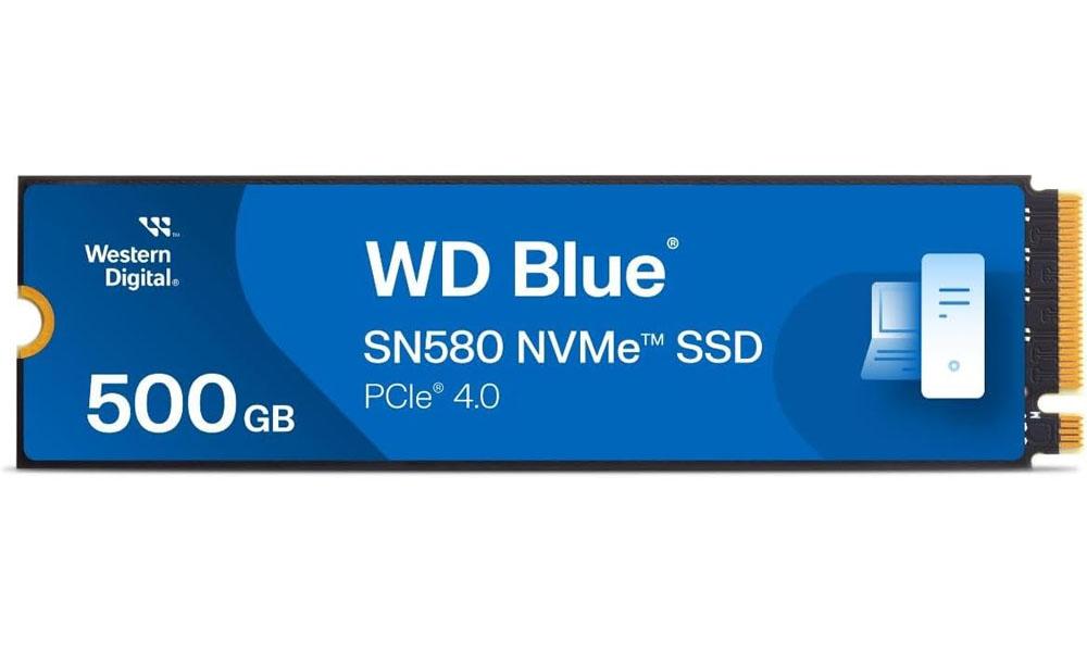 500GB Western Digital WD Blue SN580 NVMe SSD for $32.99