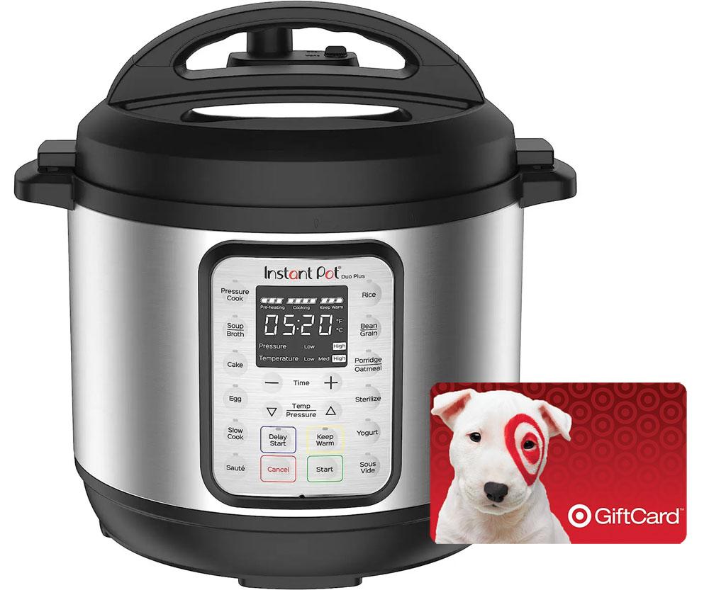 Instant Pot 6Q 9-in-1 Pressure Cooker with $10 Target Gift Card for $59.99