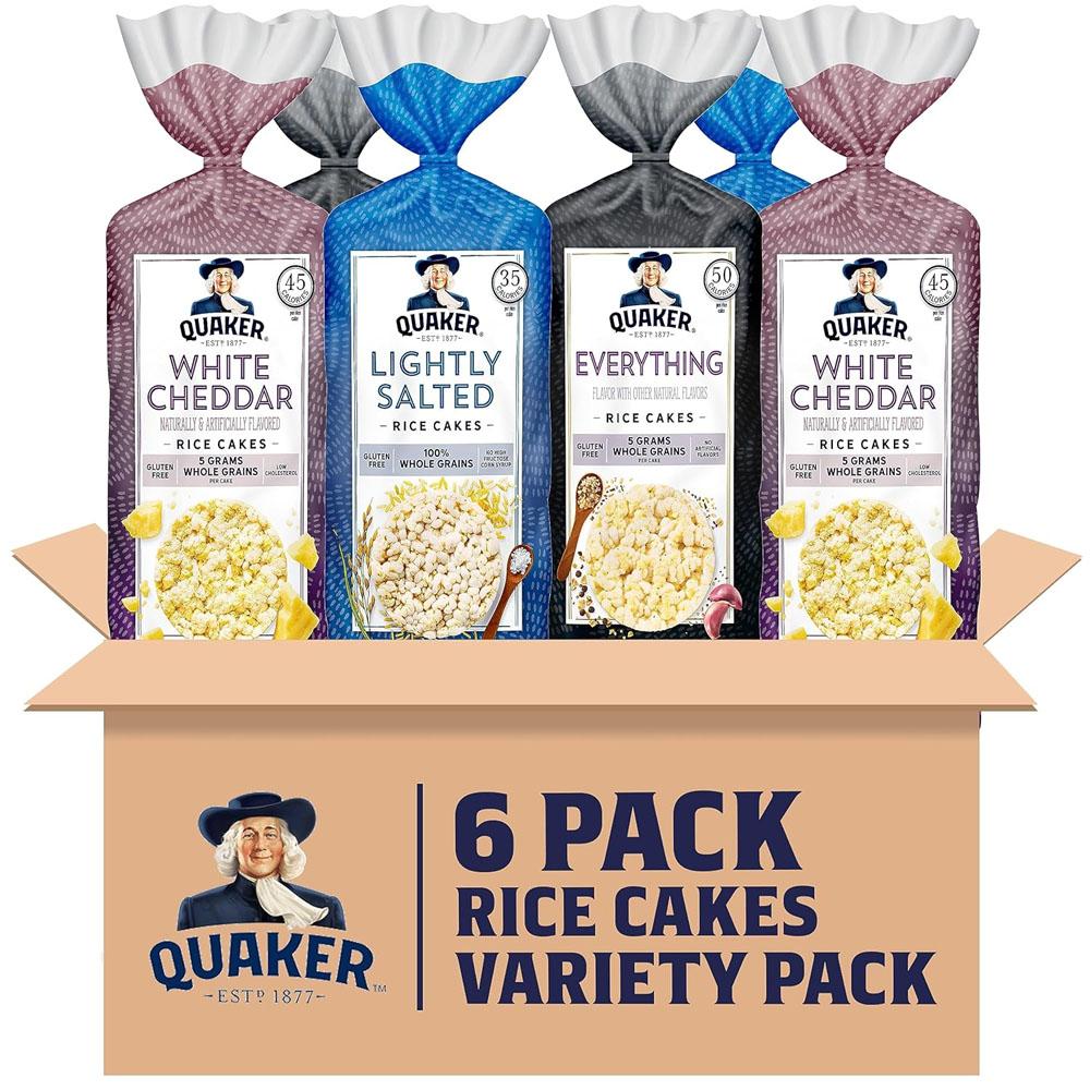 Quaker Large Rice Cakes 3 Flavor Topper Variety Pack for $11.23