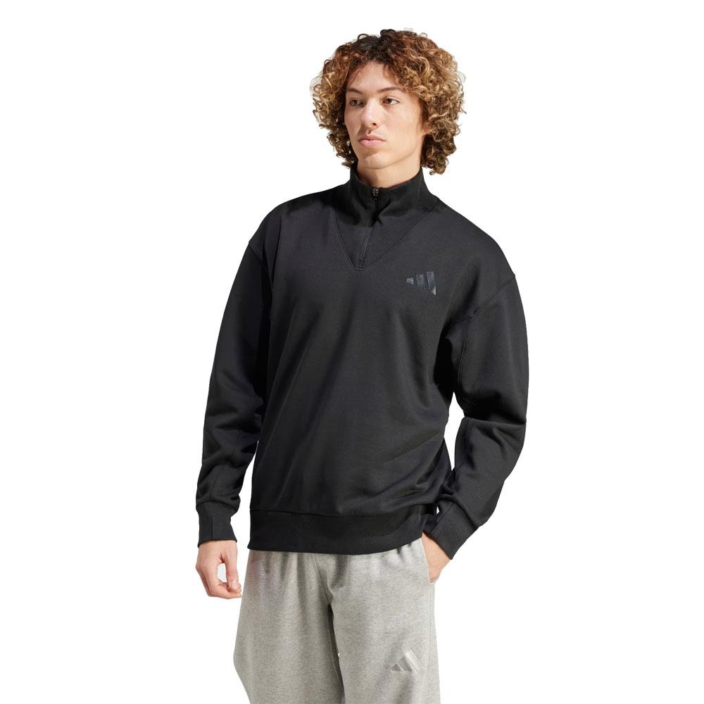 Adidas All SZN Fleece Quarter-Zip Crew Sweatshirt for $15.30 Shipped