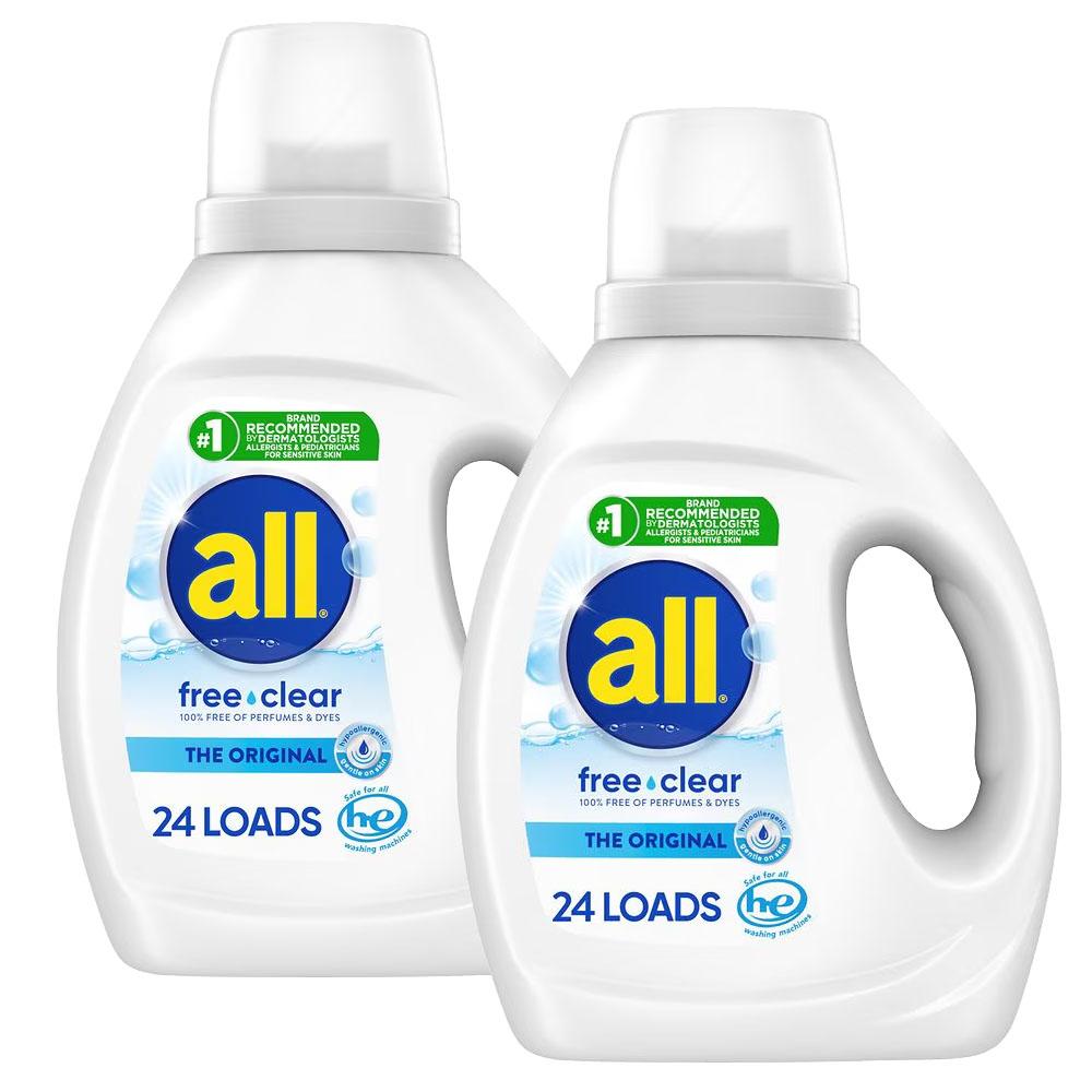 all Liquid Laundry Detergent 2 Pack for $4.49