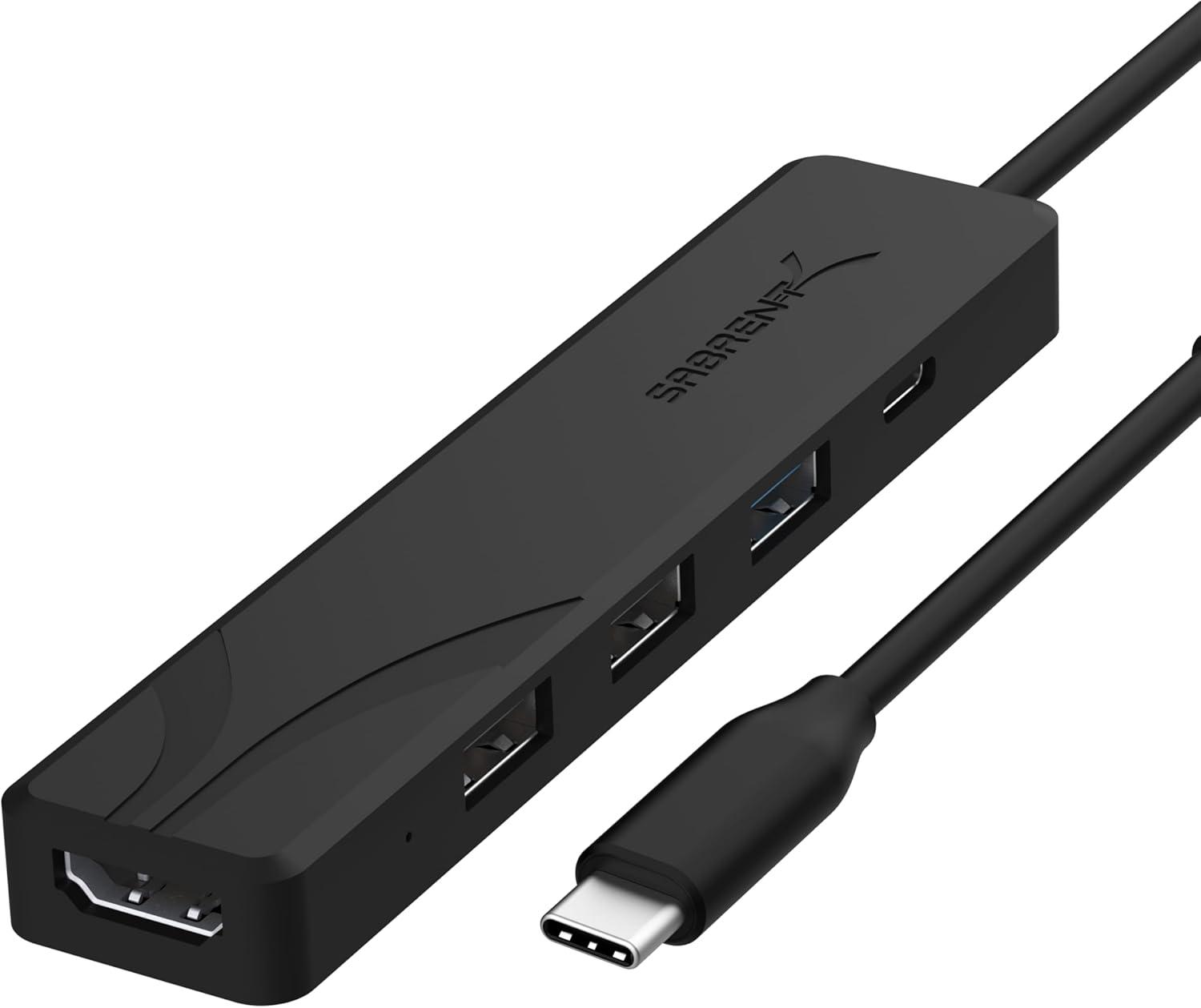 Sabrent 5-in-1 USB Type-C Hub for $7.99