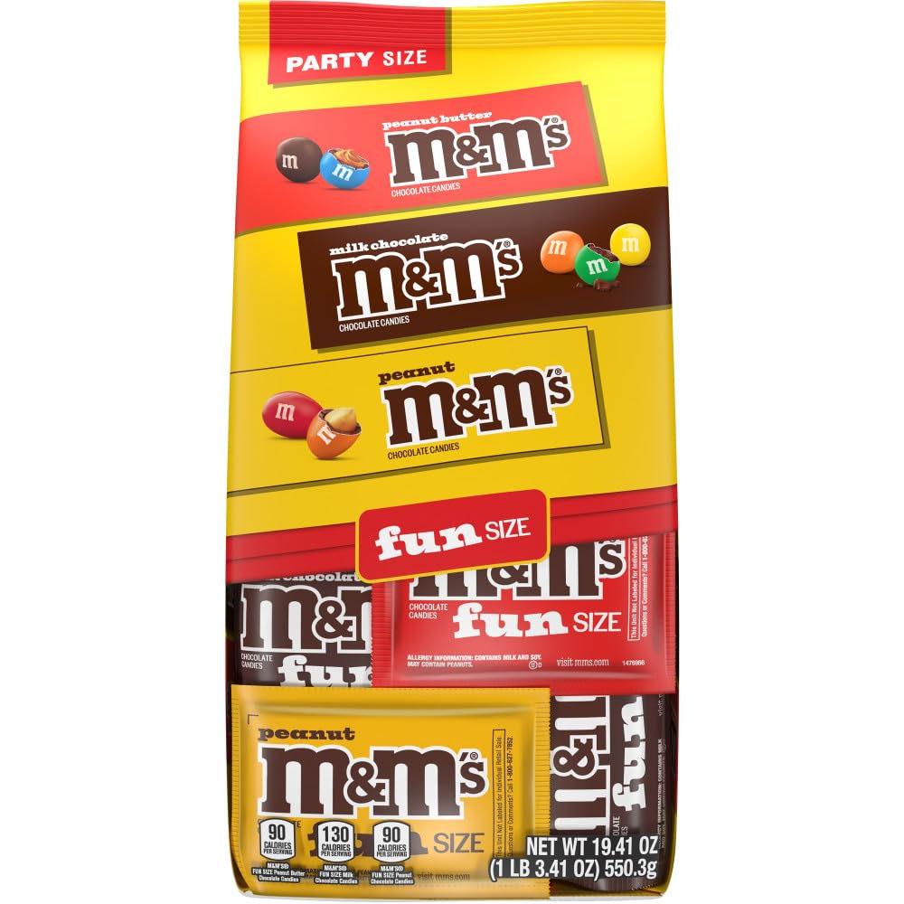 MM Milk Chocolate Peanut Fun Size Halloween Variety Pack for $6.84