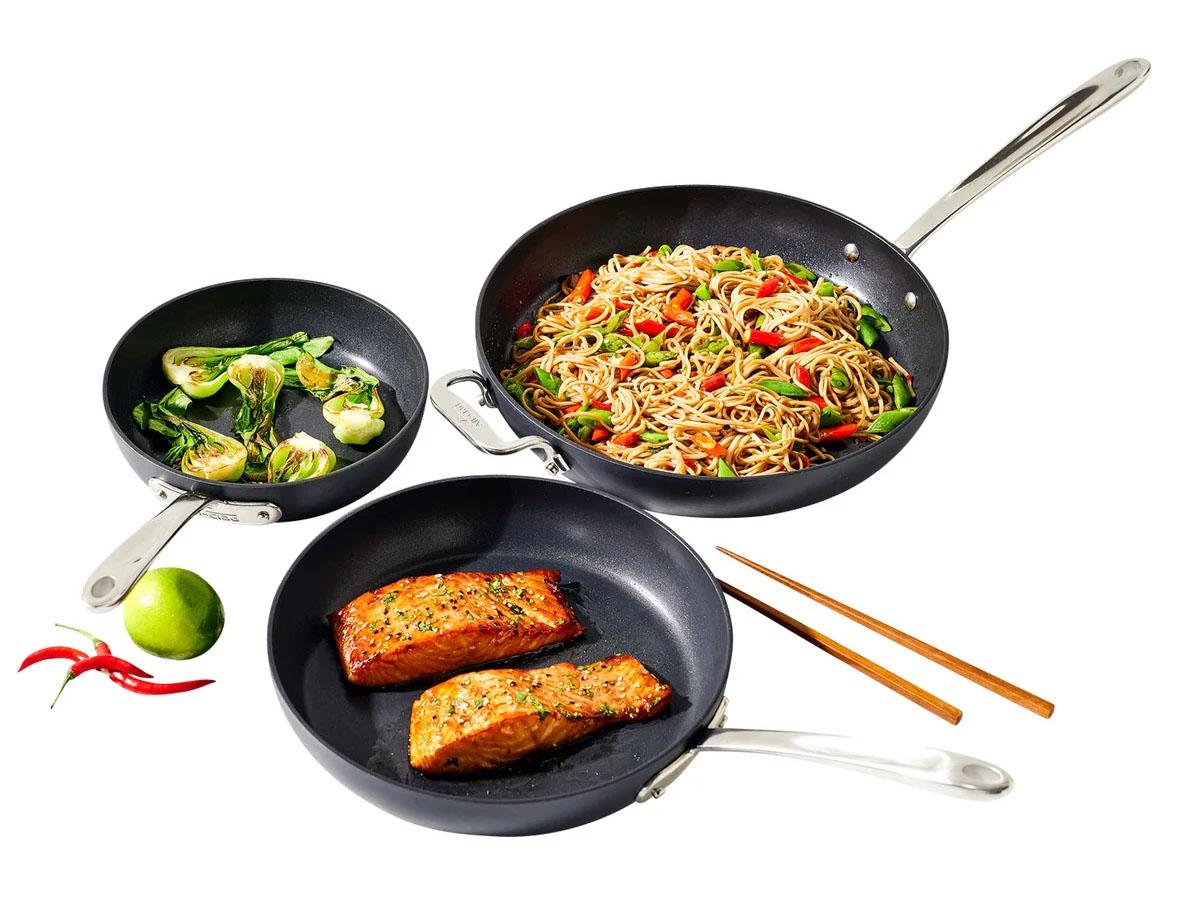 All-Clad Hard-Anodized Fry Pan 3-piece Set for $64.99 Shipped