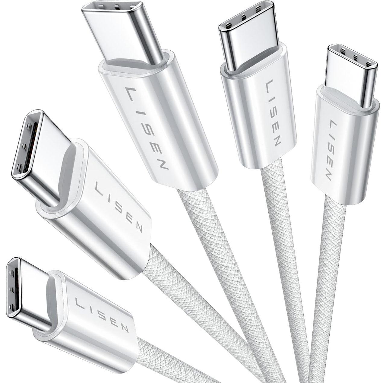 Lisen 60w USB-C Cables 5 Pack for $4.54