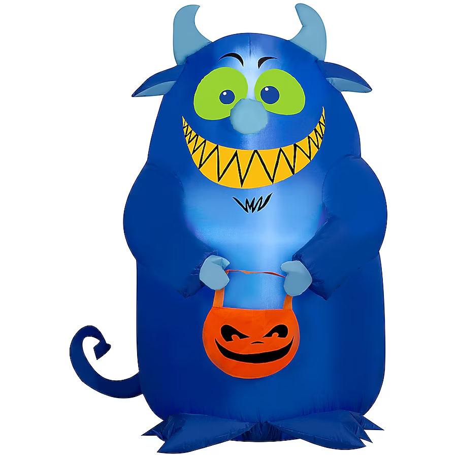 Haunted Living LED Blue Candy Monster Inflatable for $8.98