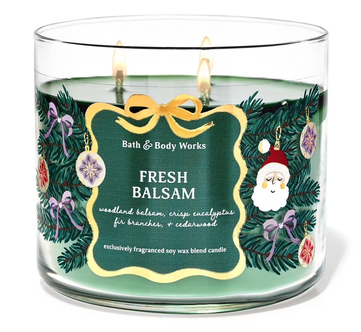 Bath and Body Works Holiday 3-Wick Candle for $10.95