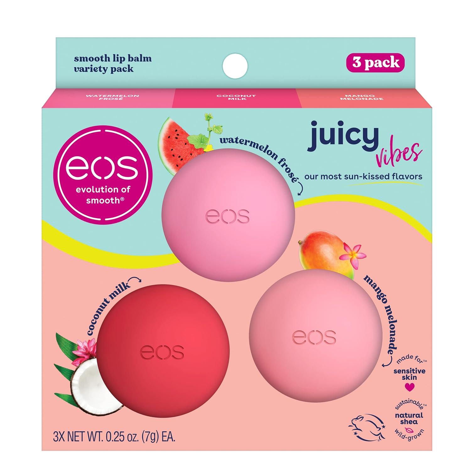 eos Juicy Vibes Lip Balm Variety Pack for $5.12