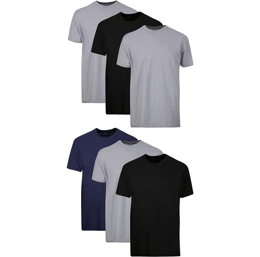 Hanes Cotton Moisture-Wicking Undershirts 6 Pack for $13.40