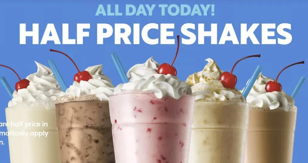 Sonic Drive-In Shakes for 50% Off