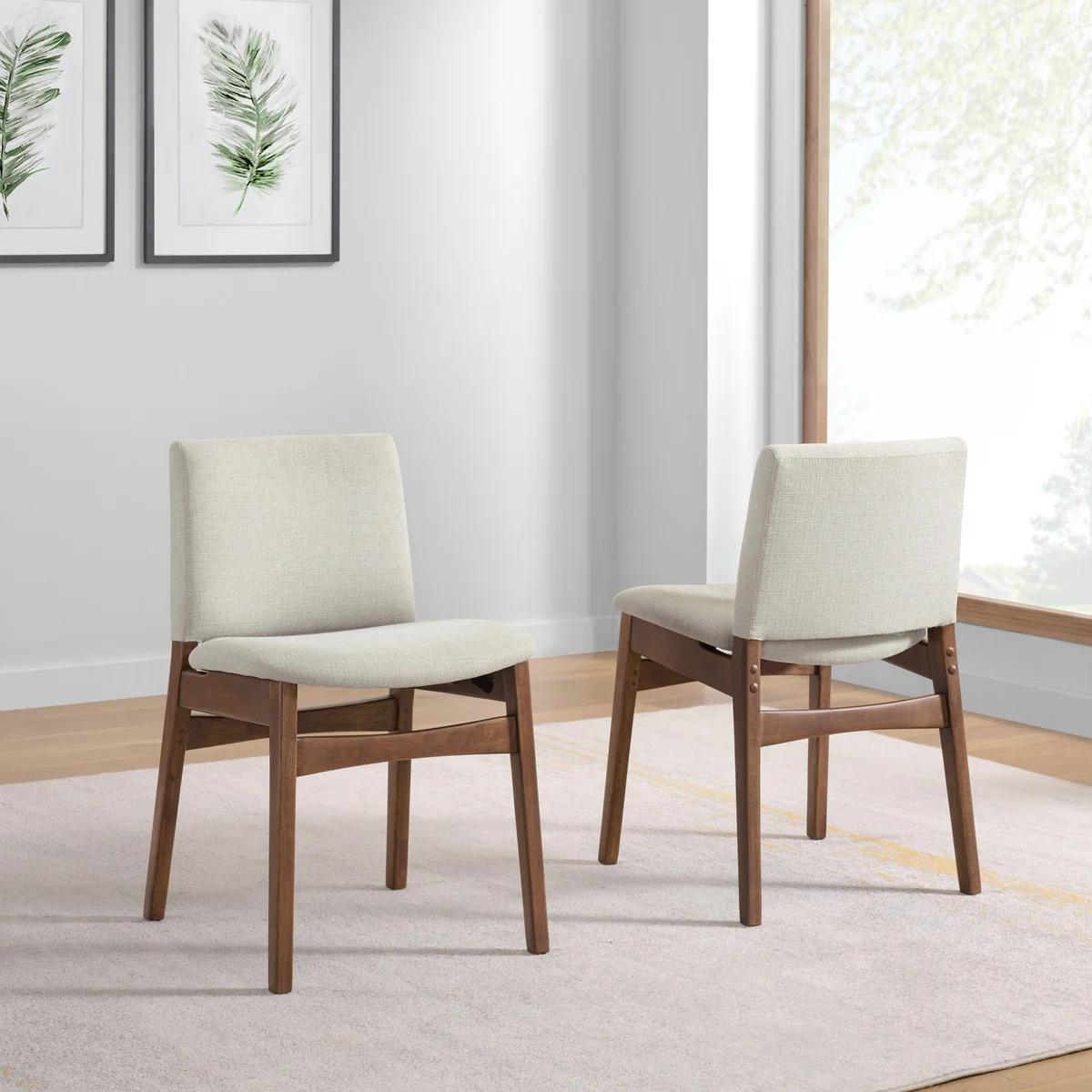 Stella Beige Upholstered Dining Chair 2 Pack for $99.99 Shipped