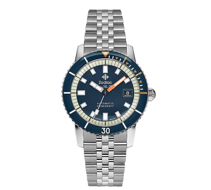 Zodiac Mens 40mm Super Sea Wolf Watch for $478.50 Shipped