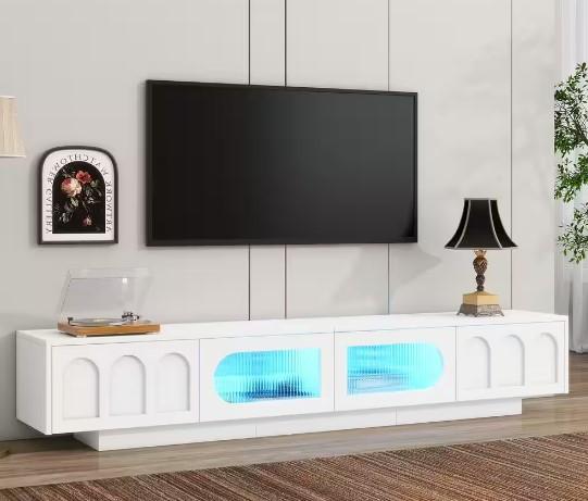 Harper Bright Designs White Modern TV Stand for $179.45 Shipped