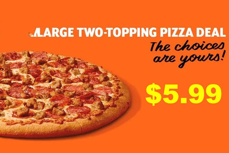 Little Caesars Large 2-Topping Pizza for $5.99