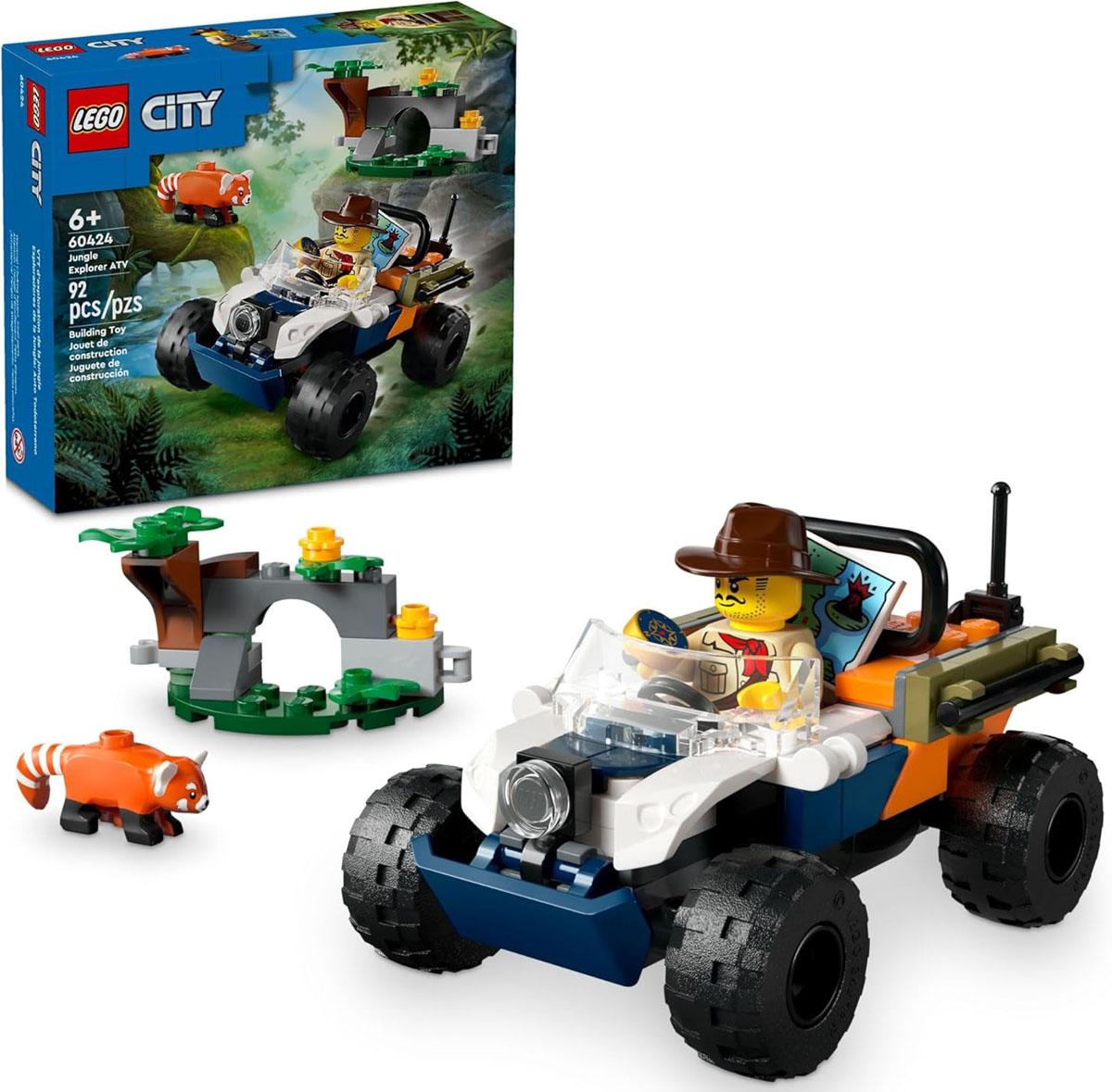 Lego City Jungle Explorer ATV Red Panda Mission Car Toy for $7.99