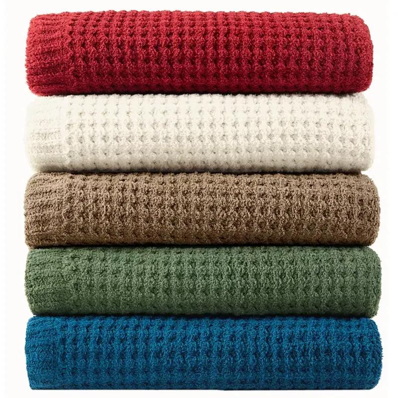 Madison Park Rowan Waffle Knit Chenille Throw for $11.99