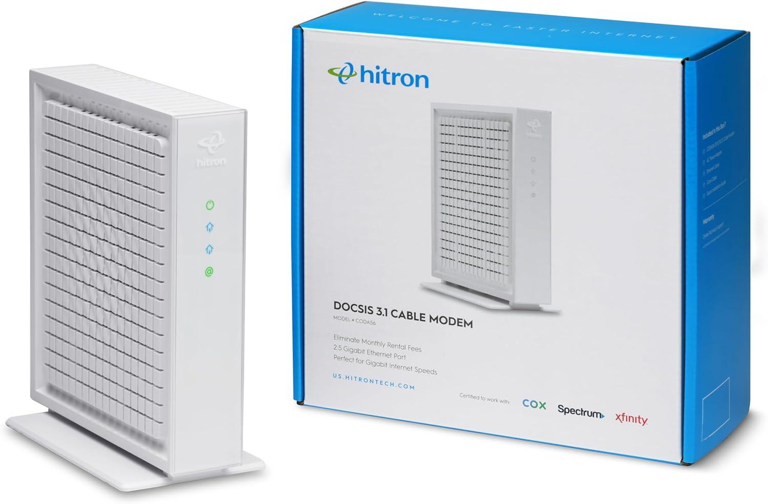 Hitron Coda56 Xfinity Charter Cox Cable Modem for $118.99 Shipped