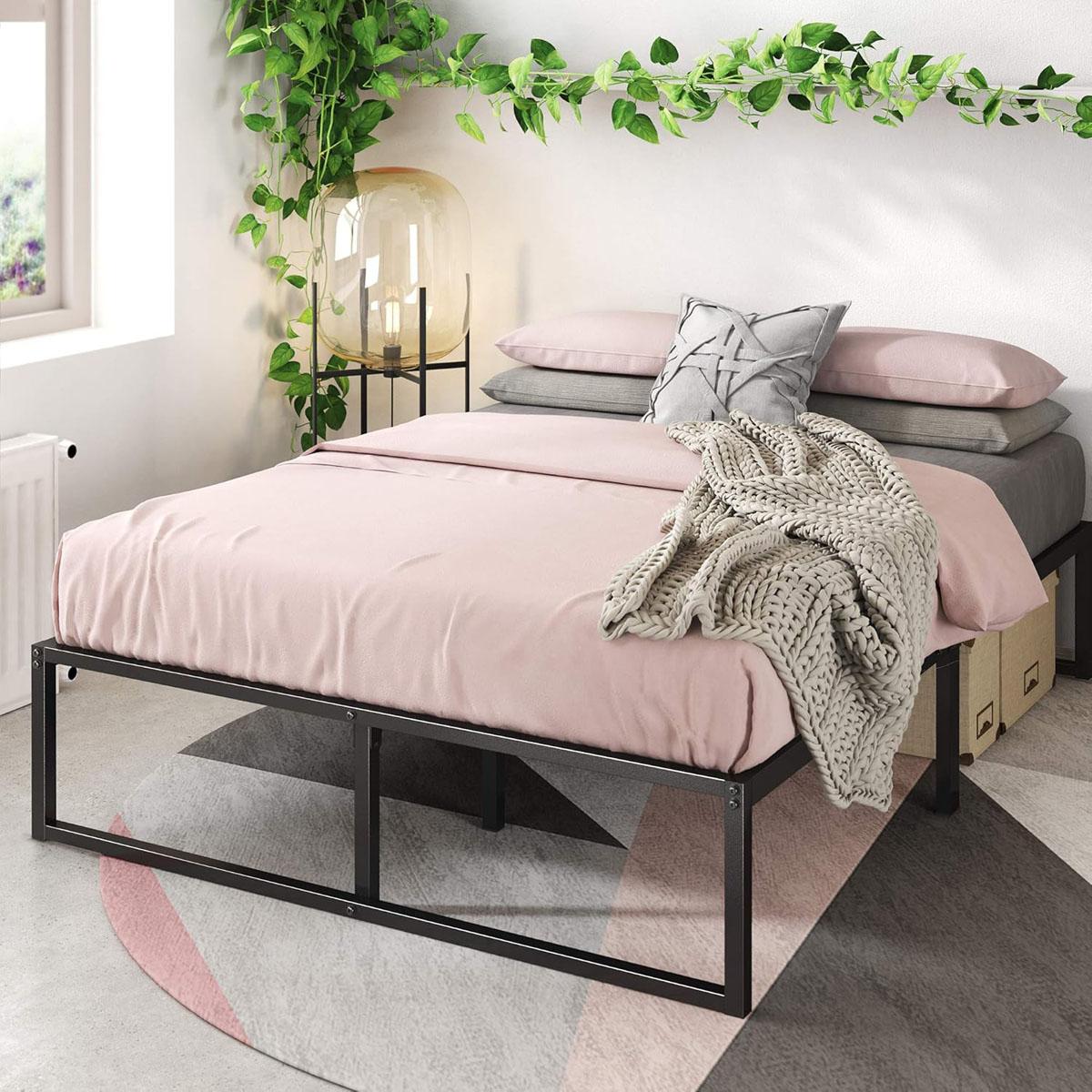 Zinus Lorelai 14in Metal Platform Queen Bed Frame for $44.99 Shipped