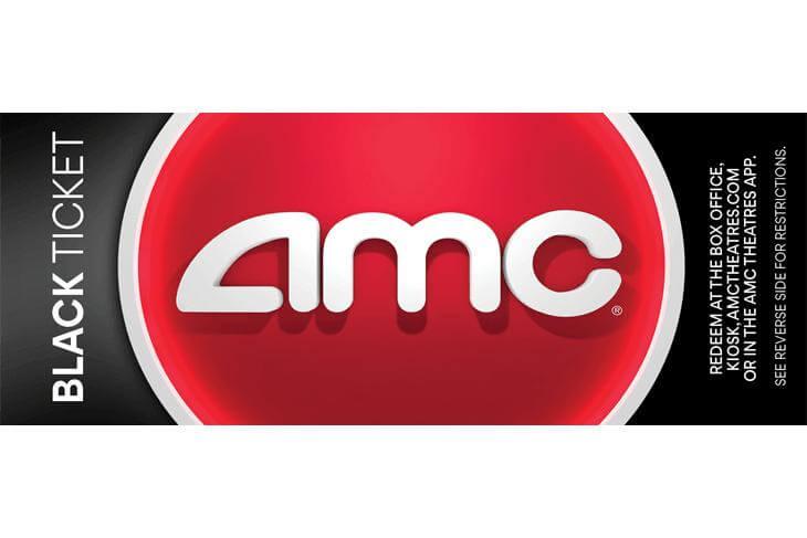 AMC Theaters Black Movie Ticket for $10.49