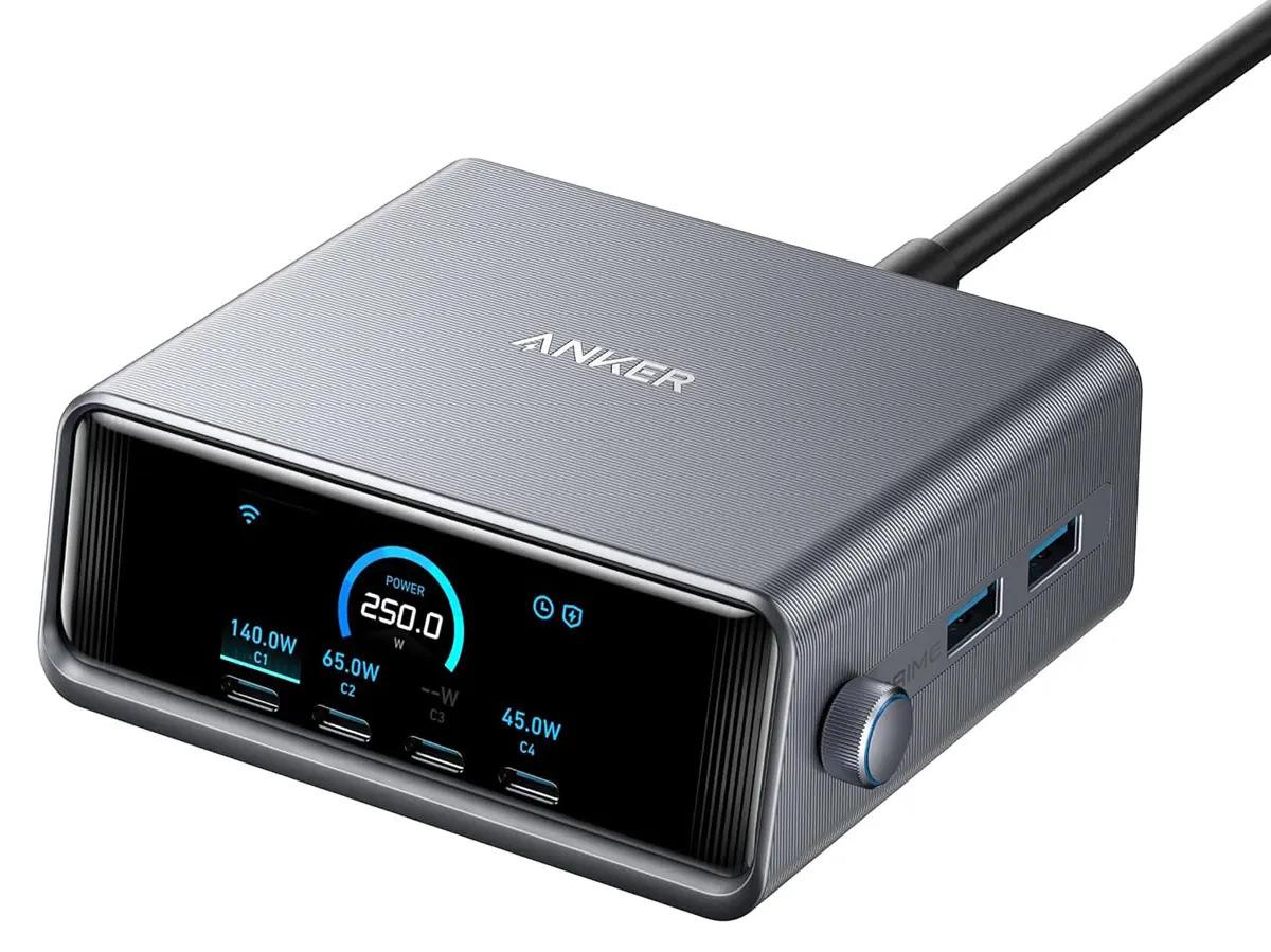 Anker 250W GaN Prime 6-Port USB-C Charging Station for $109.99 Shipped