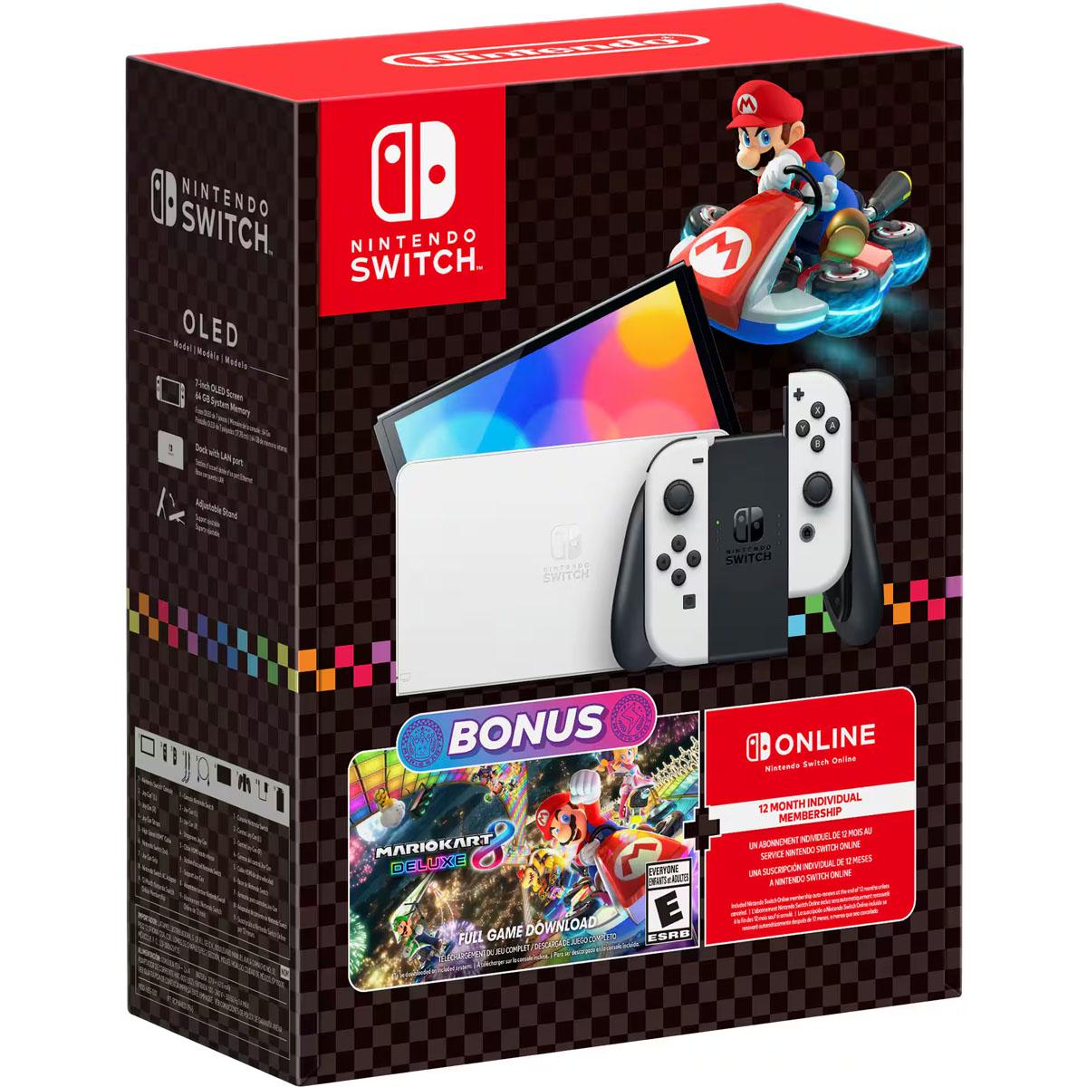 Nintendo Switch OLED Mario Kart 8 Deluxe System Bundle for $274.99 Shipped