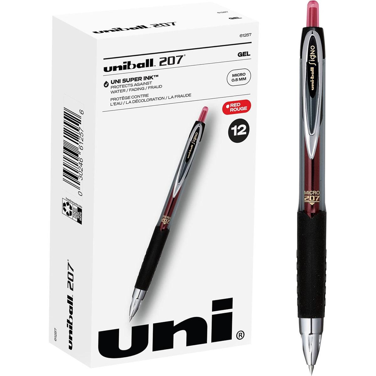 Uniball Signo 207 Gel Pen 12 Pack for $8.73