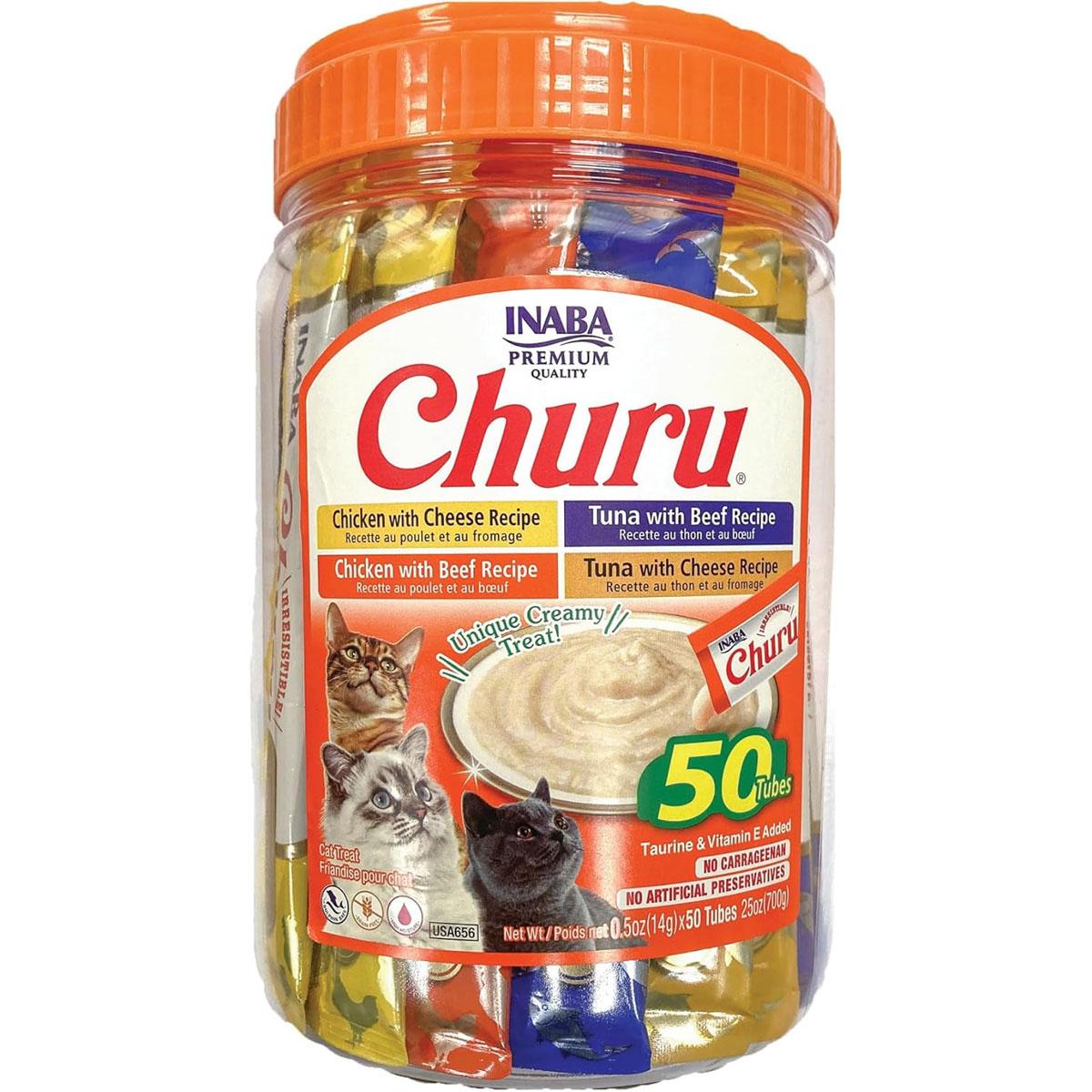 Inaba Churu Cat Treats 50 Tubes for $19.48