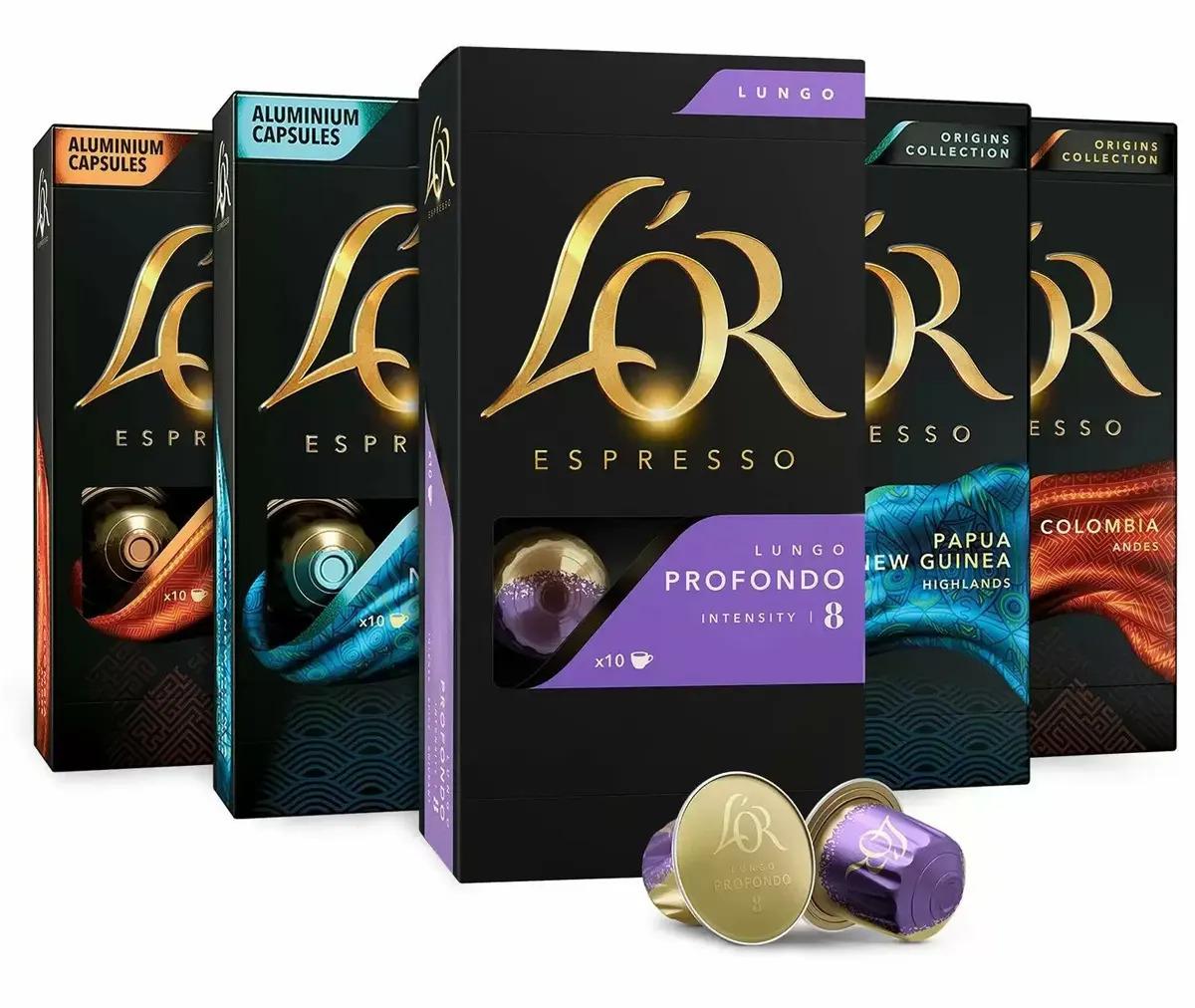 50 Nespresso Original LOR Coffee Capsules for $16.33