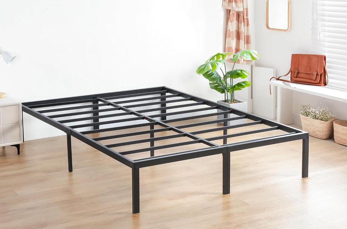 Olee Sleep Steel Mattress Foundation King Bed Frame for $39.04 Shipped