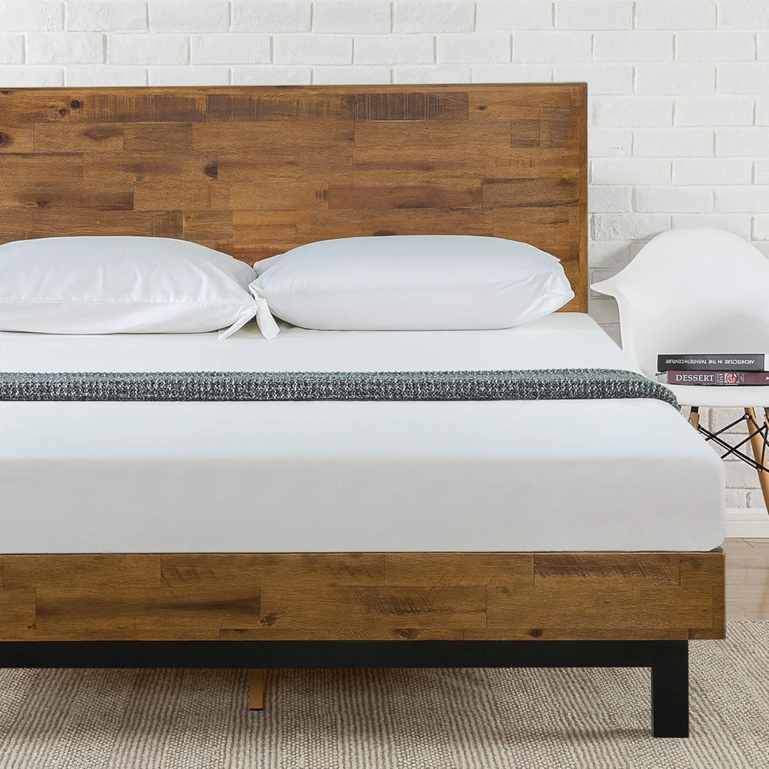 Zinus Tricia Wood Platform King Bed Frame for $132.99 Shipped