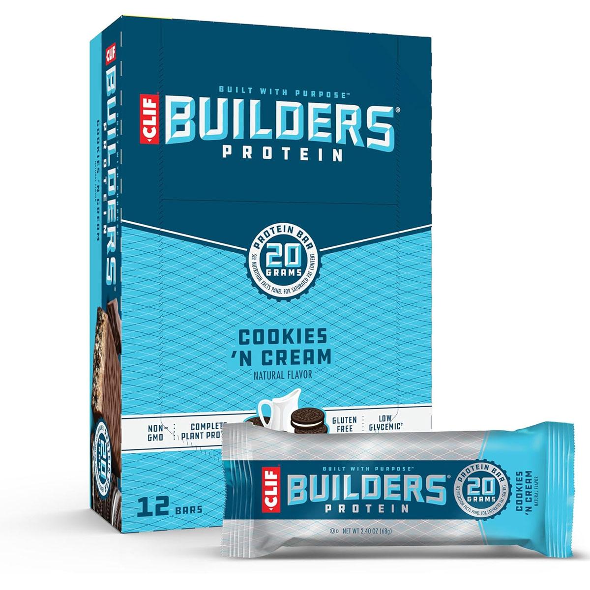 Clif Builders Cookies n Cream Protein Bars 12 Pack for $11.89