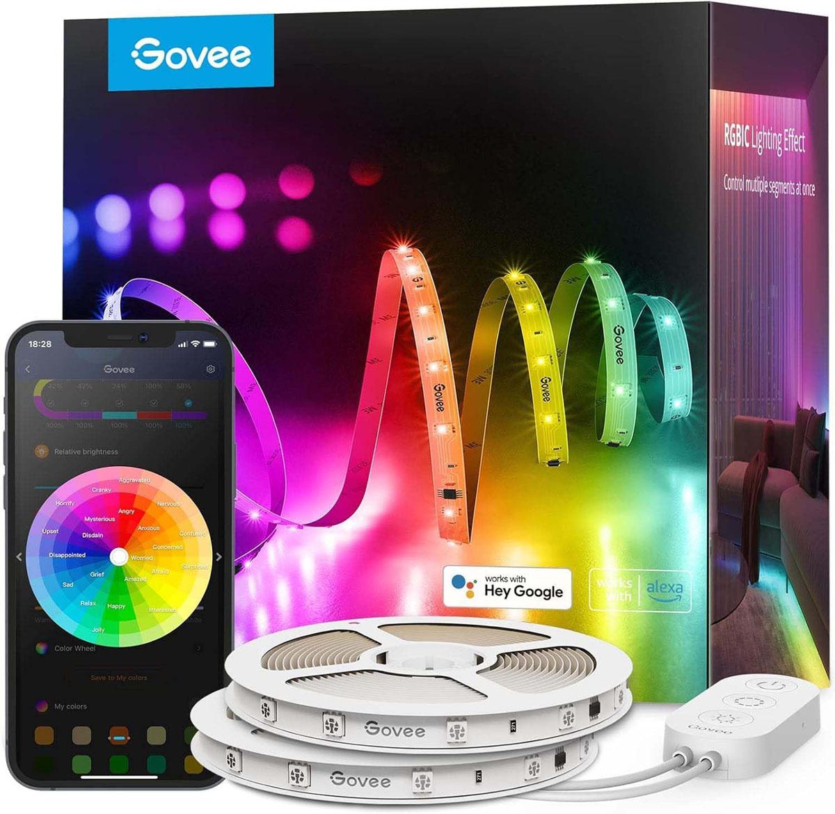 Govee 100ft RGBIC Smart LED Strip Lights for $40.14 Shipped