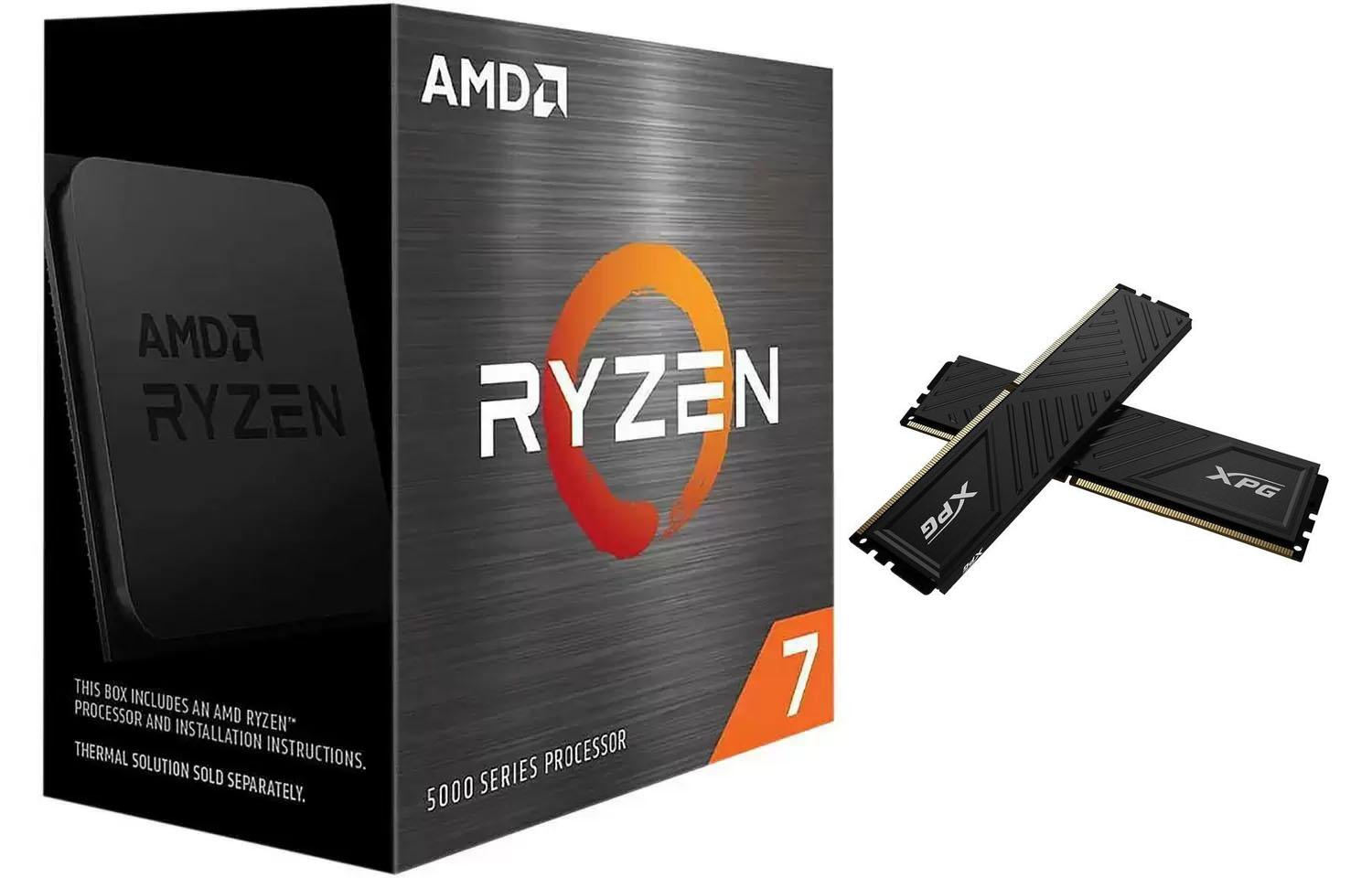 AMD Ryzen 7 5700X AM4 Desktop Processor with 32GB Memory for $144.99 Shipped