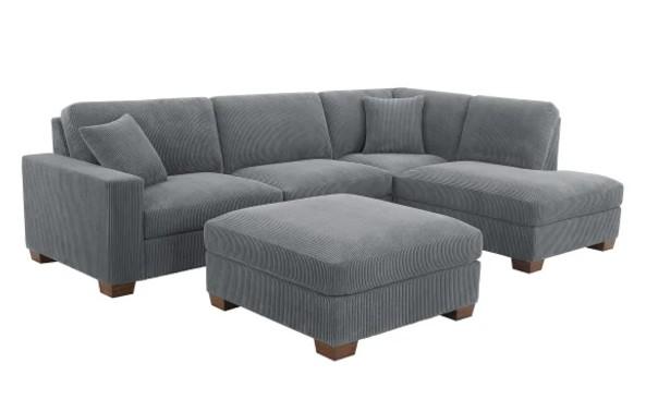 Thomasville Artesia Corduroy Fabric Sectional Sofa for $999.99 Shipped