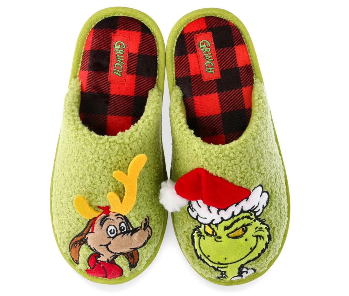 Dr Seuss Grinch Scuff Slippers for $5.98