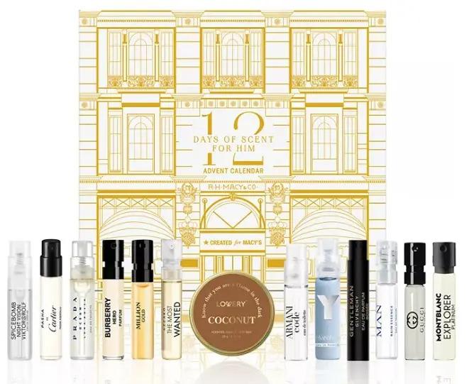 Mens 13-Piece Favorite Cologne Scents Advent Calendar Gift Set for $29.75